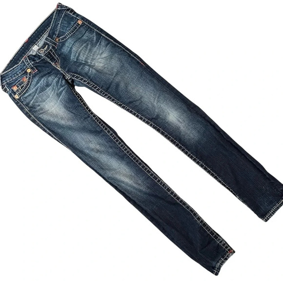 True Religion Women's Low Rise  Skinny Fit Jeans in Size 25" Y2K Cowgirlcore - Picture 6 of 11